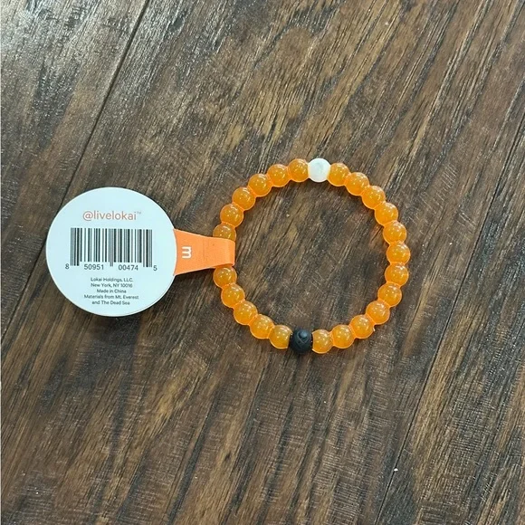 Lokai Orange Bracelet Size M - Picture 2 of 4